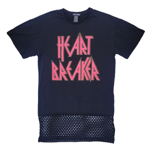 Hot Topic Heart Breaker T Shirt Dress - Picture 1 of 3
